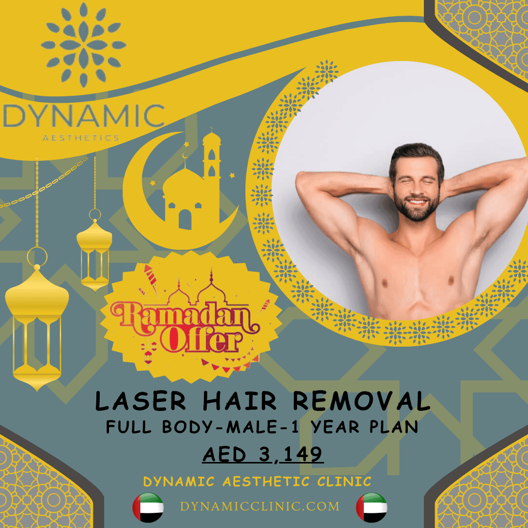 Full Body Laser Hair Removal for Males-1 Year Plan